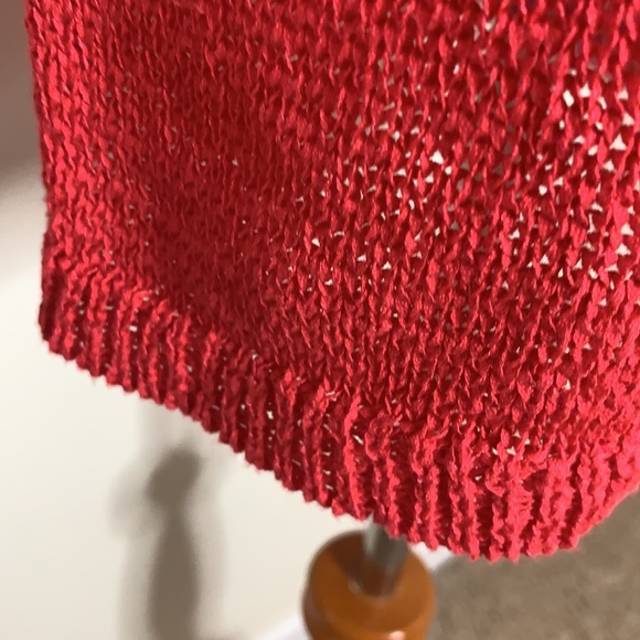 Rachel Zoe Red Loose Knit Sweater - Picture 3 of 8